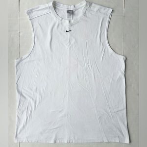 Vintage 90's Nike Logo Swoosh Orange Tag Sleeveless Muscle Shirt Men's Size XL